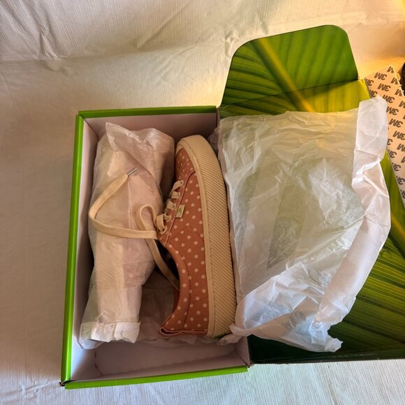 Cariuma OCA Low Rose Canvas White Polka Dots Sneaker Size 6.5 - Picture 8 of 9